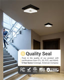 8 Inch Quadrata, Decorative Ceiling Light, Selectable CCT, 1800 Lumens