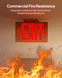 LED Exit Sign (Red), Damp Rated