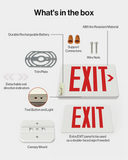 LED Exit Sign (Red), Damp Rated