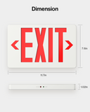 LED Exit Sign (Red), Damp Rated