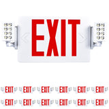 2 Head LED Exit Sign (Red)