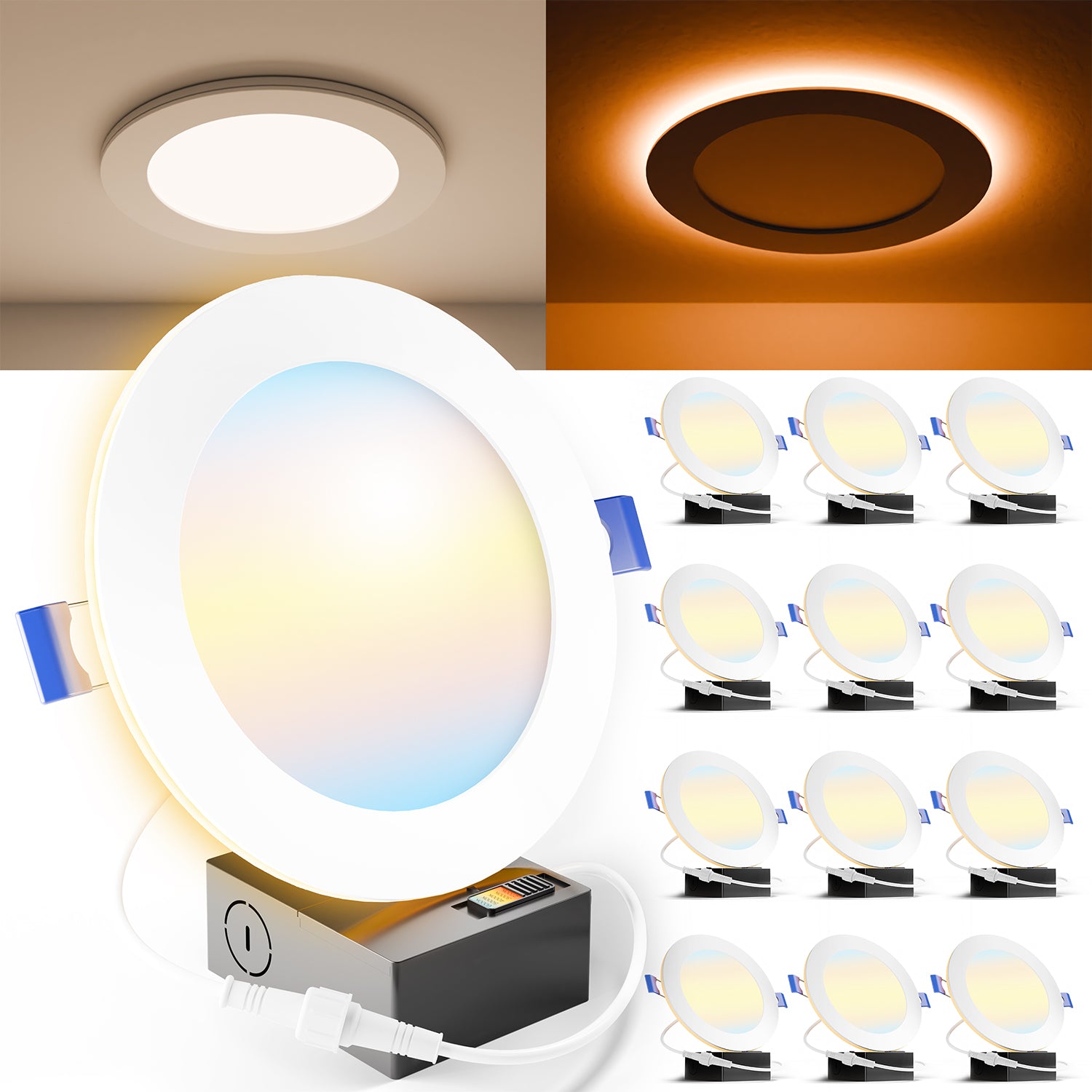 Recessed LED Lighting, 6-Inch, Slim, Selectable CCT | RECESSED LIGHTING ...