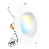 Recessed LED Retrofit Lighting, 5/6 Inch, Baffle, 1050 Lumens, Selectable CCT