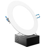 Recessed LED Lighting, 6 Inch, Slim, Wafer Thin, Smooth Trim, 850 Lumens