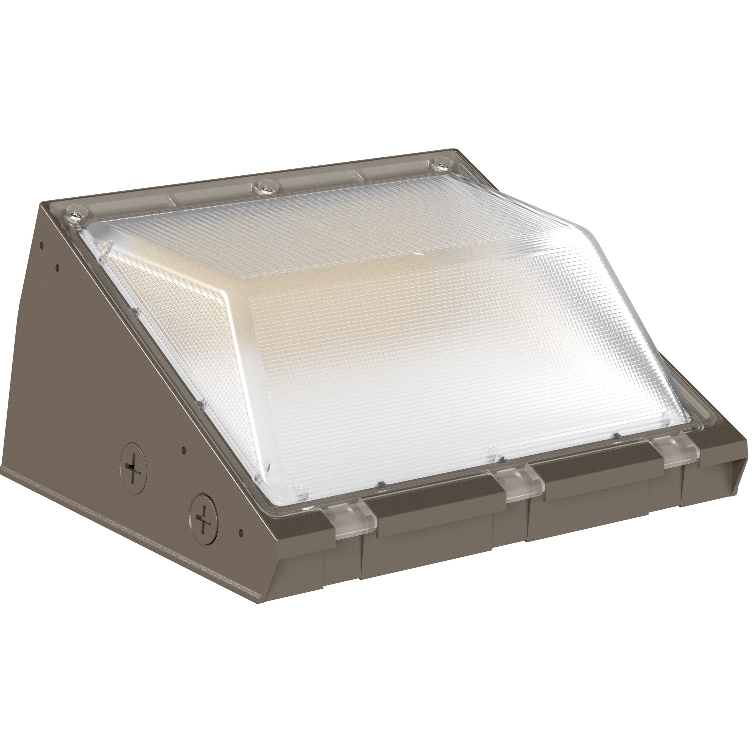 Side View of Sunco Lighting's Selectable CCT Wall Pack, 3000K 4000K 5000K, 0-10V Dimmable, Durable Security Light