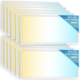 LED Ceiling Panel Light, 50W/40W/30W, 2x4, Selectable Wattage & CCT, 6500 Lumens