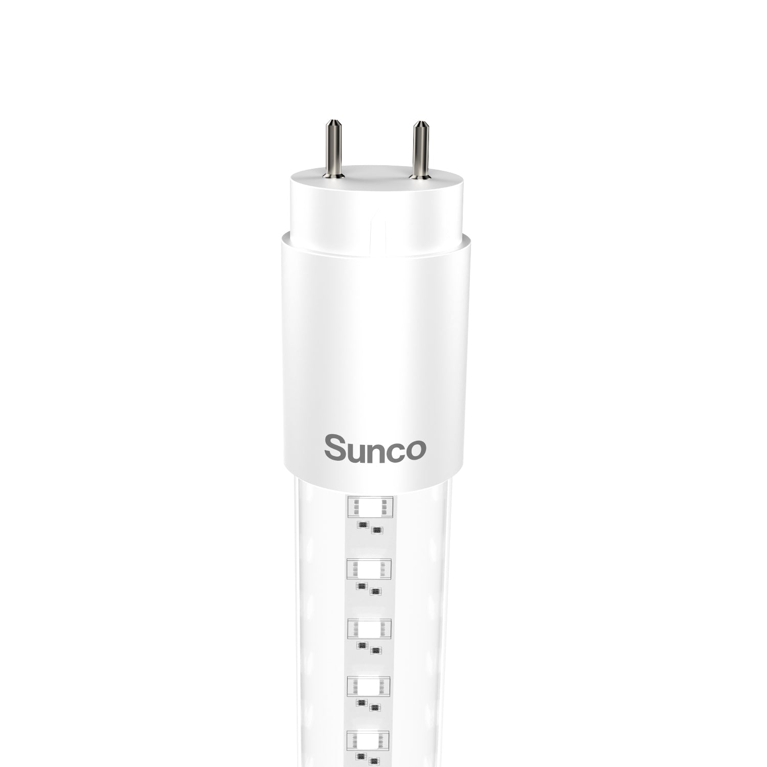 T8 LED Tube, 2ft, Clear Glass, Bypass, Type B, 10W, Single/Double Ended ...