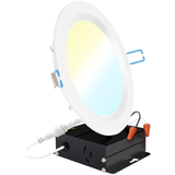 Sunco Lighting LED Selectable Slim Baffle Downlight Side View