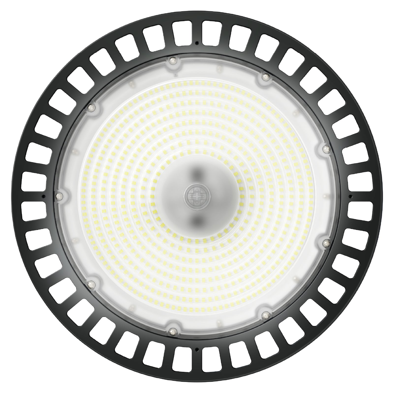 LEDone Sunco UFO High Bay LED Fixture, 80W/100W/150W, Whitney, 277-480V, Selectable Wattage & CCT, 21700 Lumens