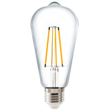 Ultra-Bright ST64 LED Bulb, Filament, 1500 Lumens