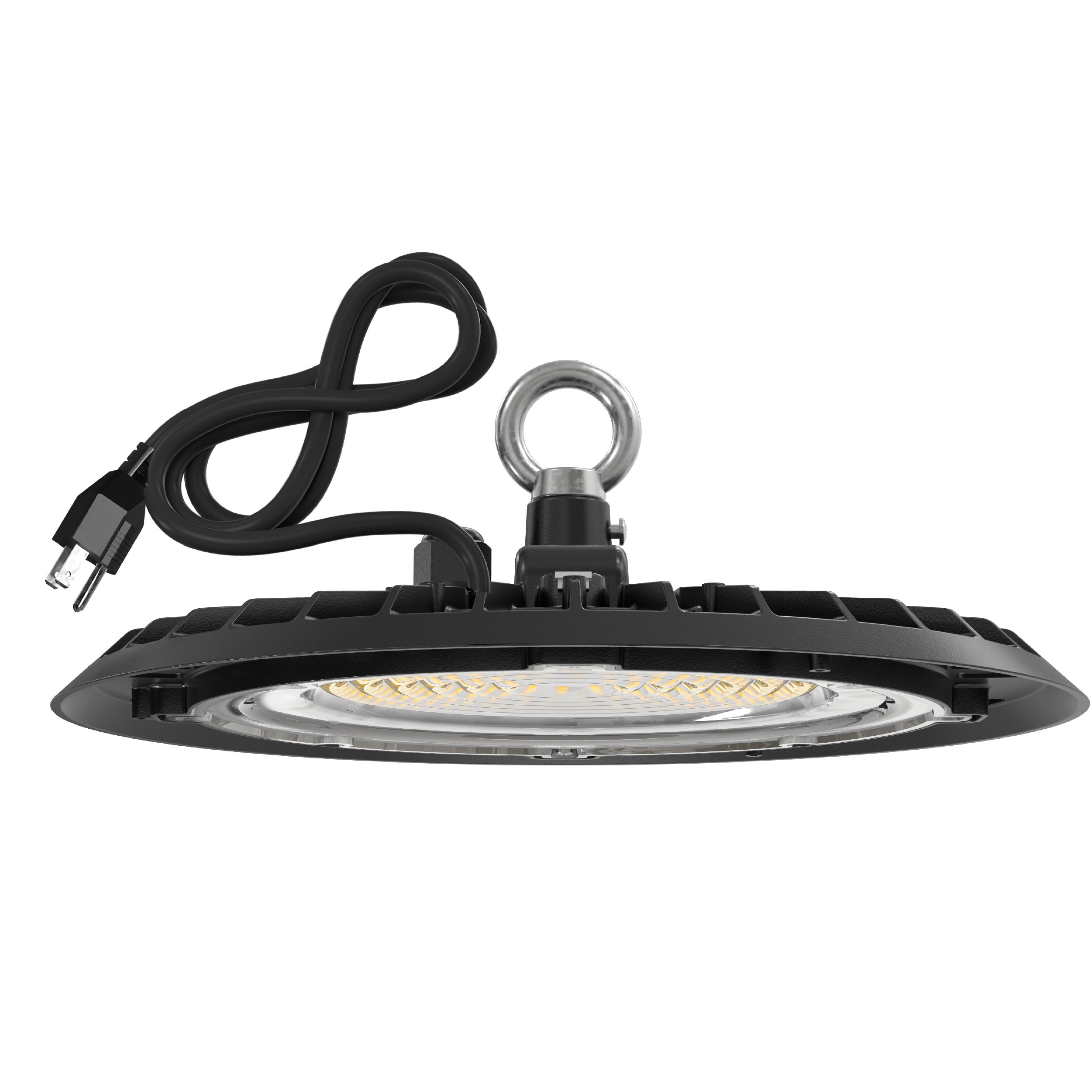UFO High Bay 150W Plug & Play LED Fixture, 2-Step Install, 19500 Lumens