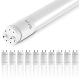 T8 LED Tube, 4FT, Frosted, Plug & Play, Hybrid Type A+B, 20W, 2400 Lumens