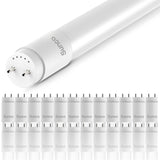 T8 LED Tube, 4ft, Frosted, Bypass, Type B, 18W, 2200 Lumens