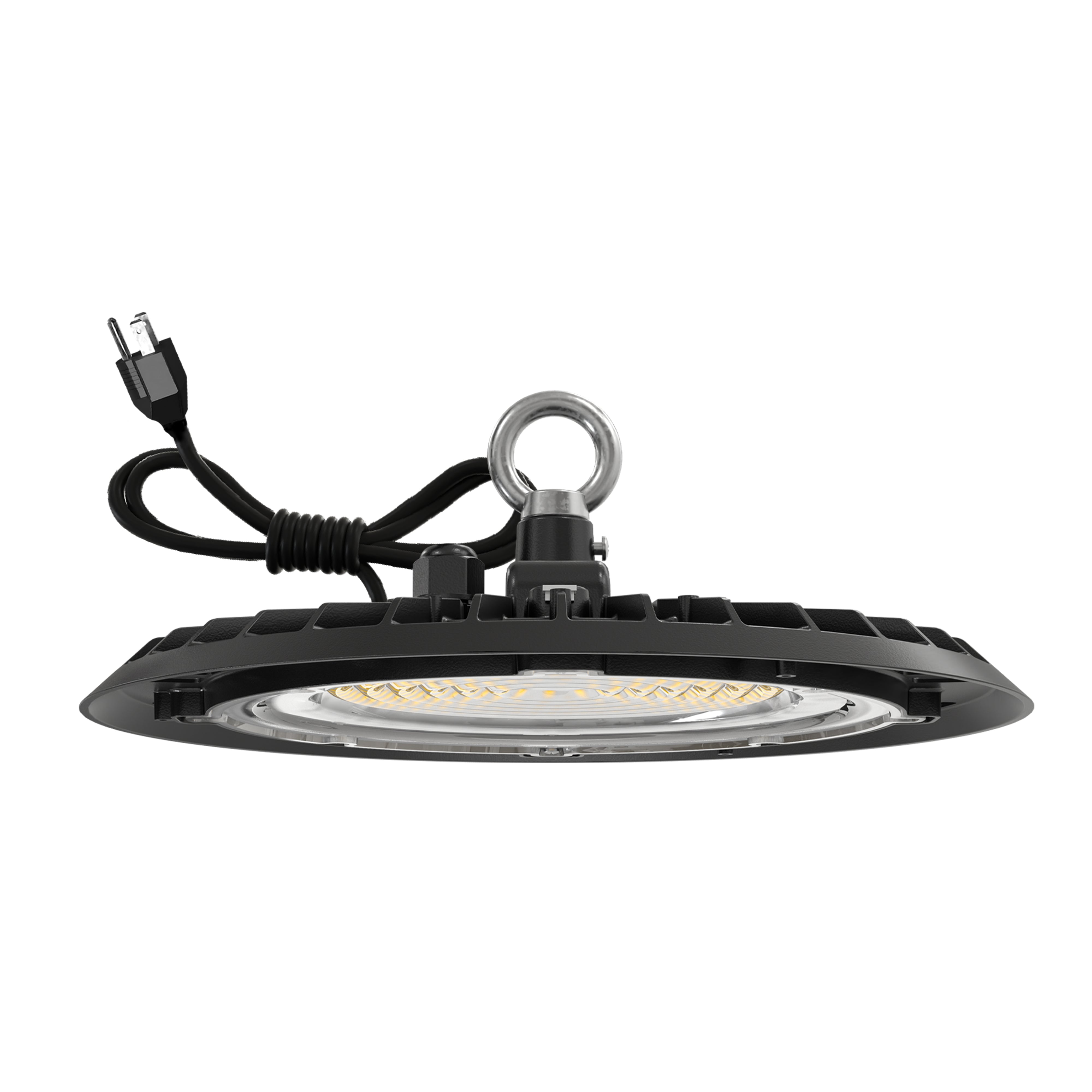 LEDone Sunco UFO High Bay LED Fixture, 80W/100W/150W, Whitney, 277-480V, Selectable Wattage & CCT, 21700 Lumens