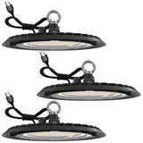 UFO High Bay 150W Plug & Play LED Fixture, 2-Step Install, 19500 Lumens