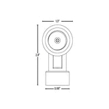 Bi-Level PIR Motion & Daylight Sensor with Adjustable Swivel Connector