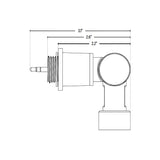 Bi-Level Microwave Motion & Daylight Sensor with Adjustable Swivel Quick Connect Socket