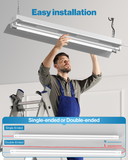 T8 LED Tube, 4ft, Frosted, Plug & Play, Hybrid Type A+B, Single/Double Ended, 20W, 2400 Lumens