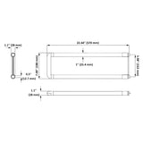 Dimension of 2Ft 15W 1900LM 3500K 4000K 5000K, Frosted Cover T8 U Bend LED Tube, Plug & Play, Hybrid Type A+B
