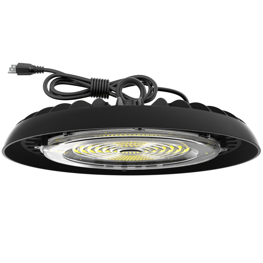 UFO High Bay 200W Plug & Play LED Fixture, 2-Step Install, 28000 Lumen ...