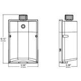 LED Mini Wall Pack, 25W/15W/10W/8W, Dusk to Dawn, White, Selectable Wattage & CCT, 3400 Lumens