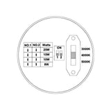 LED Mini Wall Pack, 25W/15W/10W/8W, Dusk to Dawn, White, Selectable Wattage & CCT, 3400 Lumens