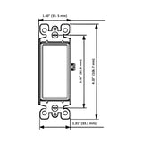 Leviton 15 Amp Decora Rocker Single-Pole AC Quiet Switch, Grounding