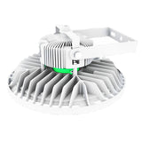 White UFO High Bay LED Fixture, 150W/100W/80W, Whitney, 100-277V, Selectable Wattage & CCT, 21700 Lumens