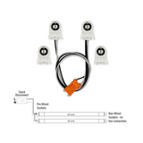 Wiring Harness for Single-End, Non-Shunted Tombstones, T8/T12 Socket