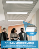 LED Shop Light, 4ft Wraparound, 3500 Lumens