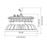 UFO High Bay LED Fixture, 310W/270W/240W, Selectable Wattage & CCT, Star Plus, 46500 Lumens