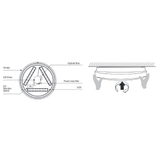 13 Inch Round Brushed Nickel Ceiling Light, Color Selectable, 1400 Lumens