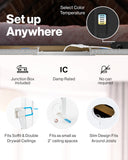 Recessed LED Lighting, 3 Inch, Slim, Selectable CCT, 500 Lumens