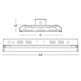 LED Linear High Bay, 2FT, 130W, Selectable CCT, 17600 Lumens