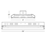 LED Linear High Bay, 2ft, 105W, Selectable CCT, 14175 Lumens