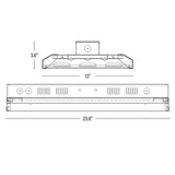 LED Linear High Bay, 2ft, 85W, Selectable CCT, 11500 Lumens