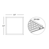 LED Ceiling Panel Light, 30W/25W/20W, 2x2, Selectable CCT, 3700 Lumens