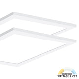 LED Ceiling Panel Light, 20W/25W/30W, 2x2, Selectable CCT, 3700 Lumens