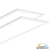 LED Ceiling Panel Light, 30W/40W/50W, 2x4, Selectable Wattage & CCT, 5700 Lumens