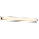 LED Satin Nickel Vanity Light, Candle, Selectable CCT, 3200 Lumens