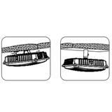 LED Canopy - Surface mount with J-Box or pendant with 3/4" conduit