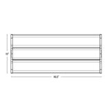 LED Linear High Bay, 4FT, 270W/230W/185W, Selectable Wattage, 40500 Lumens