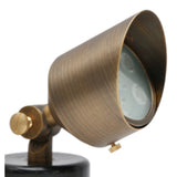 Brass Large Head Landscape Spot Light With Spike, 550 Lumens