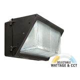 LED Wall Pack, 80W/100W/120W, Selectable Wattage & CCT, 15000 Lumens