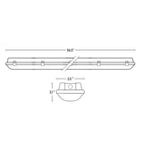 8ft LED Vapor Tight Fixture, 75W, 9700 Lumens