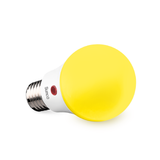 A19 LED Bulb, Yellow Bug Light, Dusk to Dawn, 480 Lumens