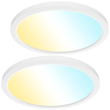 Sunco Lighting 13" Selectable 3 CCT White Ceiling Lights Front View