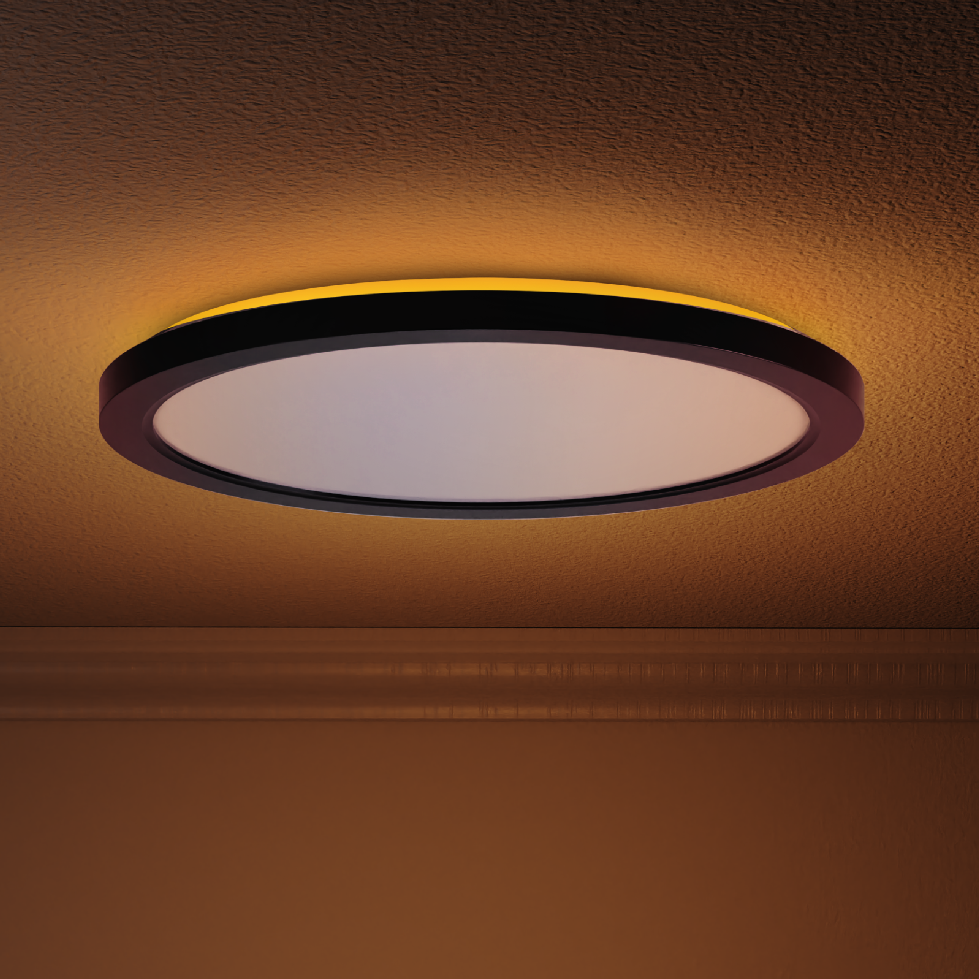 13 Inch LED Ceiling Night Light, White, Selectable CCT, 2500 Lumens