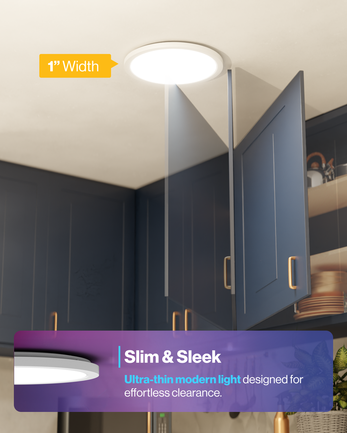 Sunco Lighting 13" Ultra-Thin & Modern Smart Ceiling Light Slim & Sleek Design Provides Effortless Ceiling Clearance