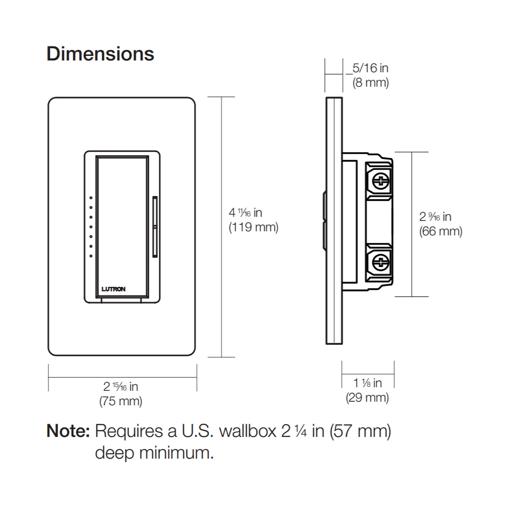 Lutron DVCL-153P Diva LED+ Dimmer Switch - Single Pole/3-Ways – Sunco  Lighting